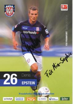 Denis Epstein  2013/2014  FSV Frankfurt  Fußball Autogrammkarte original signiert 
