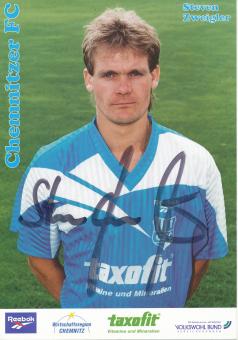 Steven Zweigler  1995/1996  Chemnitzer FC  Fußball Autogrammkarte original signiert 