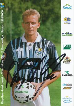 Kay Uwe Jendrossek  1999/2000  Chemnitzer FC  Fußball Autogrammkarte original signiert 
