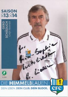Gerd Schädlich  2013/2014  Chemnitzer FC  Fußball Autogrammkarte original signiert 