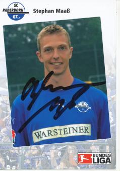 Stephan Maaß  SC Paderborn  2006/2007  Fußball Autogrammkarte original signiert 