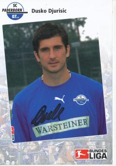 Dusko Djurisic  SC Paderborn  2006/2007  Fußball Autogrammkarte original signiert 