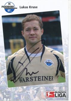 Lukas Kruse  SC Paderborn  2006/2007  Fußball Autogrammkarte original signiert 