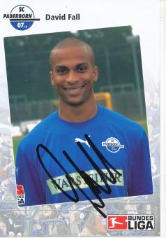 David Fall  SC Paderborn  2006/2007  Fußball Autogrammkarte original signiert 