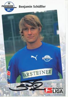 Benjamin Schüßler  SC Paderborn  2006/2007  Fußball Autogrammkarte original signiert 
