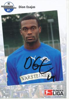 Dion Esajas  SC Paderborn  2006/2007   Fußball Autogrammkarte original signiert 