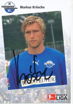 Markus Krösche  SC Paderborn  2006/2007  Fußball Autogrammkarte original signiert 