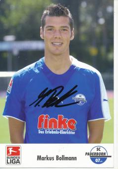 Markus Bollmann  2005/2006  SC Paderborn Fußball Autogrammkarte original signiert 