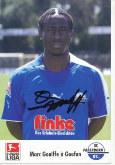 Marc Gouiffe à Goufan  2005/2006  SC Paderborn Fußball Autogrammkarte original signiert 