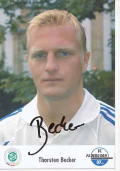Thorsten Becker  2004/2005  SC Paderborn Fußball Autogrammkarte original signiert 