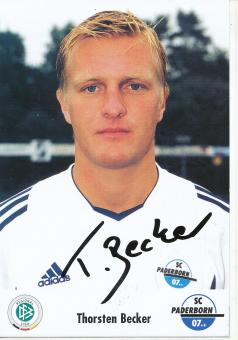 Thorsten Becker   SC Paderborn Fußball Autogrammkarte original signiert 
