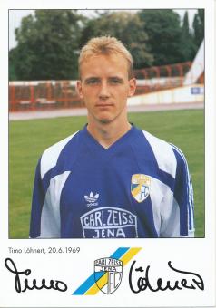 Timo Löhnert  1991/1992 FC Carl Zeiss Jena  Fußball Autogrammkarte original signiert 