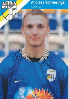 Andreas Schwesinger  1998/1999  FC Carl Zeiss Jena  Fußball Autogrammkarte original signiert 