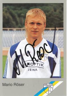 Mario Röser  1993/1994  FC Carl Zeiss Jena  Fußball Autogrammkarte original signiert 