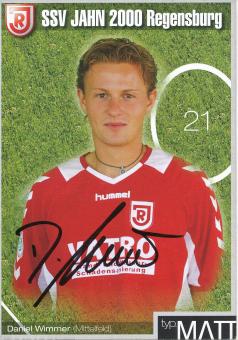 Daniel Wimmer  2004/2005 SSV Jahn Regensburg  Fußball Autogrammkarte original signiert 