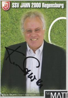 Klaus Sturm  2004/2005 SSV Jahn Regensburg  Fußball Autogrammkarte original signiert 