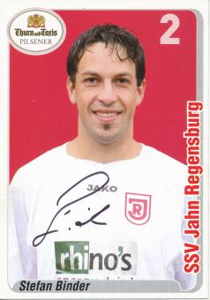 Stefan Binder  2007/2008  SSV Jahn Regensburg  Fußball Autogrammkarte original signiert 
