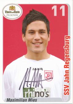 Maximilian Mies  2007/2008  SSV Jahn Regensburg  Fußball Autogrammkarte original signiert 