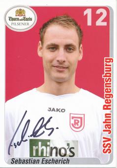 Sebastian Escherich  2007/2008  SSV Jahn Regensburg  Fußball Autogrammkarte original signiert 