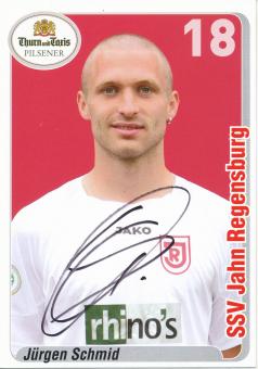 Jürgen Schmid  2007/2008  SSV Jahn Regensburg  Fußball Autogrammkarte original signiert 