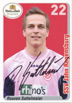 Rouven Sattelmaier  2007/2008  SSV Jahn Regensburg  Fußball Autogrammkarte original signiert 