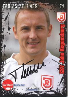 Tobias Zellner  2009/2010  SSV Jahn Regensburg  Fußball Autogrammkarte original signiert 