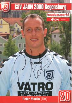 Peter Martin  2003/2004  SSV Jahn Regensburg  Fußball Autogrammkarte original signiert 