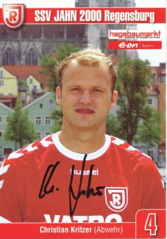 Christian Kritzer  2003/2004  SSV Jahn Regensburg  Fußball Autogrammkarte original signiert 