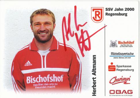 Herbert Altmann  2000/2001   SSV Jahn Regensburg  Fußball Autogrammkarte original signiert 