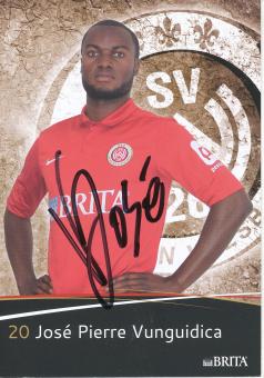 Jose Pierre Vunguidica  2012/2013   SV Wehen Wiesbaden  Fußball Autogrammkarte original signiert 
