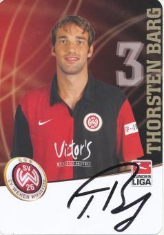 Thorsten Barg  2008/2009   SV Wehen Wiesbaden  Fußball Autogrammkarte original signiert 