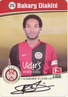 Bakary Diakite  2007/2008   SV Wehen Wiesbaden  Fußball Autogrammkarte original signiert 