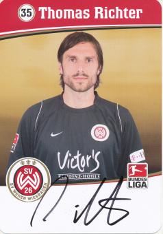 Thomas Richter  2007/2008   SV Wehen Wiesbaden  Fußball Autogrammkarte original signiert 