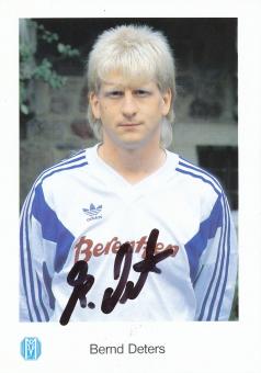 Bernd Deters  1991/1992  SV Meppen  Fußball Autogrammkarte original signiert 