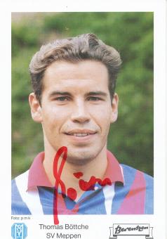 Thomas Böttche  1992/1993  SV Meppen  Fußball Autogrammkarte original signiert 