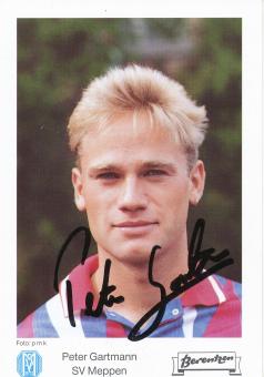 Peter Gartmann  1992/1993  SV Meppen  Fußball Autogrammkarte original signiert 