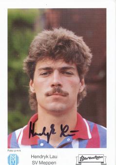Hendryk Lau  1992/1993  SV Meppen  Fußball Autogrammkarte original signiert 
