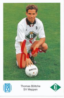 Thomas Böttche  1993/1994  SV Meppen  Fußball Autogrammkarte original signiert 