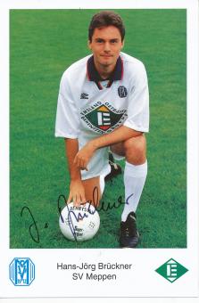 Hans Jörg Brückner  1993/1994  SV Meppen  Fußball Autogrammkarte original signiert 
