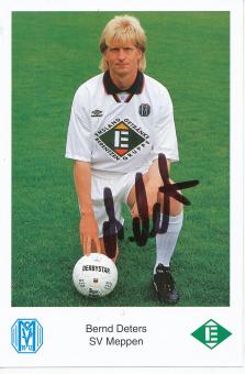 Bernd Deters  1993/1994  SV Meppen  Fußball Autogrammkarte original signiert 