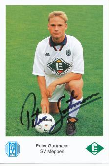 Peter Gartmann  1993/1994  SV Meppen  Fußball Autogrammkarte original signiert 