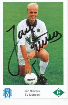 Jan Sievers  1993/1994  SV Meppen  Fußball Autogrammkarte original signiert 