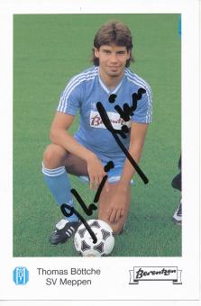 Thomas Böttche  1988/1989  SV Meppen  Fußball Autogrammkarte original signiert 