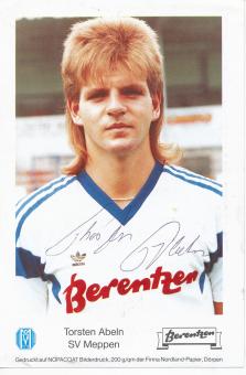 Torsten Abeln  1988/1989  SV Meppen  Fußball Autogrammkarte original signiert 