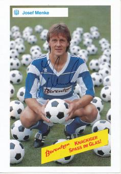 Josef Menke  1990/1991  SV Meppen  Fußball Autogrammkarte original signiert 