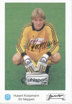 Hubert Koopmann  1988/1989  SV Meppen  Fußball Autogrammkarte original signiert 