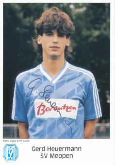 Gerd Heuermann  1987/1988  SV Meppen  Fußball Autogrammkarte original signiert 