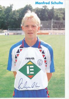 Manfred Schulte  1994/1995  SV Meppen  Fußball Autogrammkarte original signiert 