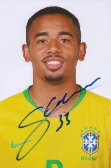 Gabriel Jesus  Brasilien Fußball Autogramm Foto original signiert 
