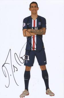 Angel Di Maria  PSG Paris Saint Germain  Fußball Autogramm Foto original signiert 
